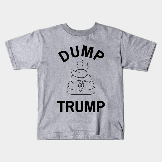 Dump Trump Kids T-Shirt by elskepress